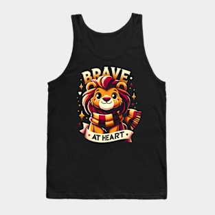 Brave at Heart - Cute Lion - Fantasy Tank Top